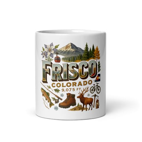 Colorado Souvenir Mug with Mountain Wildlife Scene