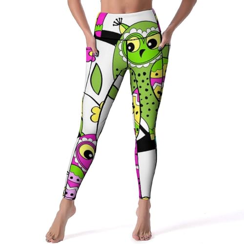 Pantalon de sport yoga taille haute anti-glissement legging fitness gym S