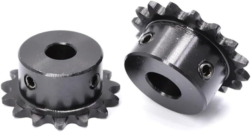 Mechanical Roller Chain Sprockets Tooth Roller Chain Sprocket,1Pcs 10-23 Tooth 04C Chain Gear 45# Steel 6mm-16mm Bore Industrial Sprocket Wheel Motor Chain Drive Sprocket(8mm)