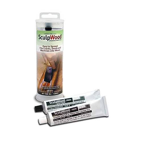 Image of System Three SculpWood Paste Wood Epoxy Filler, 4 oz, Brown