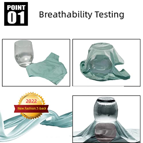 Transparent Free Breathing Male Smooth Ice Silk Gstrings and Thongs Underwear Men Bikini2