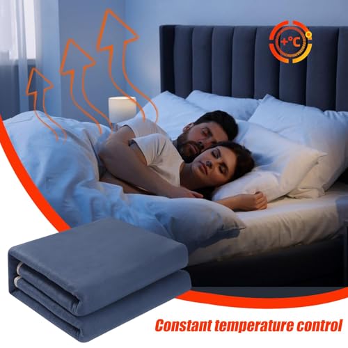 Cama com cobertor aquecido, almofada elétrica para cama - Almofada elétrica macia de flanela de term