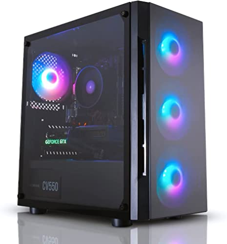 Ordenador de sobremesa AWD-IT Gaming - Procesador Intel 10400F • NVIDIA GTX 1660 Ti • RAM DDR4 de 16 GB • SSD de 240 GB • HDD de 1 TB • WiFi • Windows 11 Cover