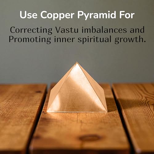 Image of Pure Copper Hollow Pyramid | 2-Inch | Pack of 1 | Boost Positive Vastu Energy for Home & Office | Powerful Remedies for Health & Wealth