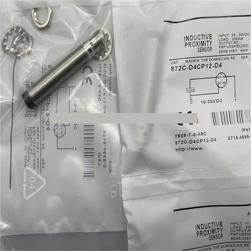 Sensor 872C-D4CP12-D4 de alta precisión con conector M12 4