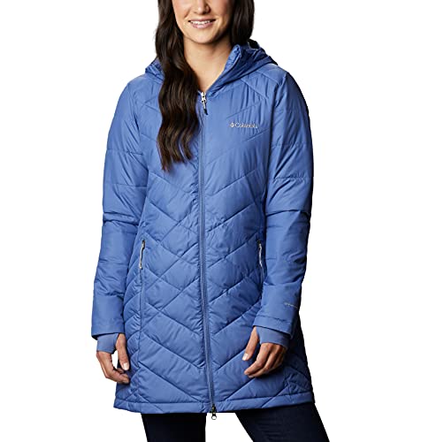 Columbia Women's Heavenly Long Hooded Water Resistant Insulated Rain Jacket #TOP2