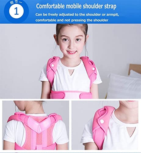 Correcteur de posture enfants rose taille S avec support spine de correction