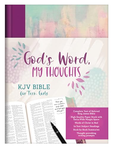 God's Word, My Thoughts KJV Bible for Teen Girls