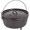 Lodge 35.65 cm / 9.46 litre / 10 quart Pre-Seasoned Cast Iron Outdoor/Camp Deep Dutch Oven