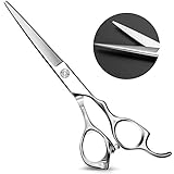 [LATEST 2021] Hair Scissors-Professional Barber Salon Hair Cutting Shears 6.5 inch Japanese Stainless Steel Haircut Scissors Sharp Durable Hair Trimming Scissors for Men Women Children Pets