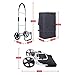 Dntum Trolley Multifunction Portable Hand Trucks,Heavy Duty Hand Truck Barrow Cart Folding Trolley, Foldable Industrial Warehouse Storage Cart for Indoors Outdoors
