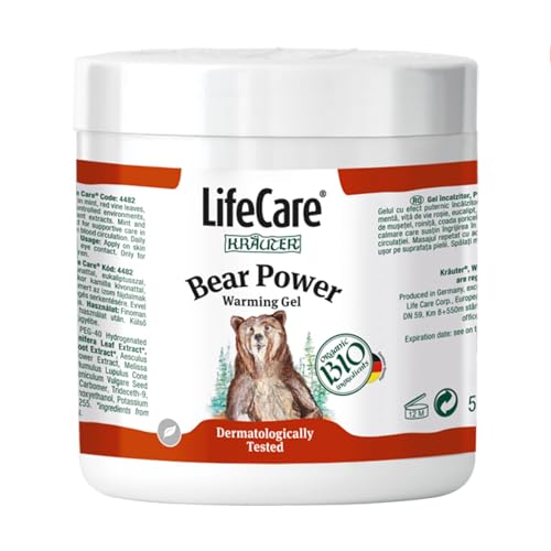 Gel chauffant antirhumatismes Bear Power BIO 500ml pour articulations
