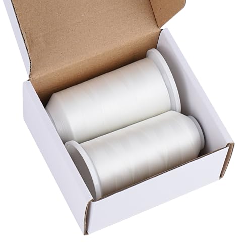 Fil en polyester 60 WT pour matelassage blanc 5000 m pour vos après-midis couture - 4