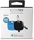 Boompods Boomtag Wiederaufladbarer Schlüsselfinder, 2er Pack - Ozeanplastik Bluetooth Tracker kompatibel mit Apple Wo ist? App, Wasserdichter Key Finder, Mini Ortungsgerät für Schlüssel, Taschen