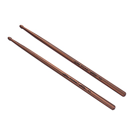 KKmoon Um par de 5A baquetas de madeira Drum Sticks Maple Wood Drum Set Acessórios