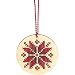 Dimensions 72-76055 Counted Cross Stitch, Nordic Snowflake Wooden Christmas Ornament Craft Kit, 1 Pc