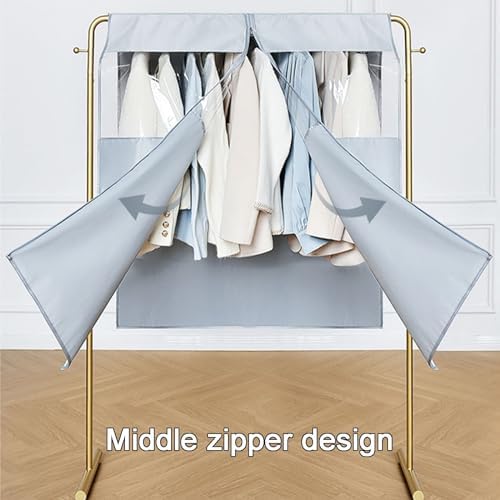 Travel Garment Bag with Full Zipper - Satin Clothes Cover Protector for Coats & Long Dresses - Perfect Storage Solution for Travel & Closet Organization image 5