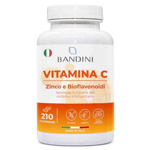 Bandini Vitamina C 1000mg + Zinco, 210 Compresse