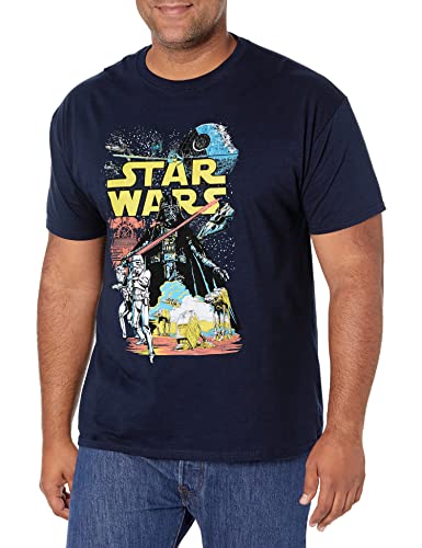 STAR WARS 16strw512wb Camisa, Azul Marino, X-Large para Hombre