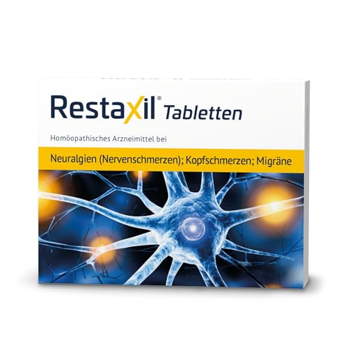 Restaxil® Tabletten [60 Stück] – Natürliches Arzneimittel bei Nervenschmerzen wie Neuralgien, Migräne & Ischias – lindert stechende, ausstrahlende Schmerzen – gut verträglich & rezeptfrei