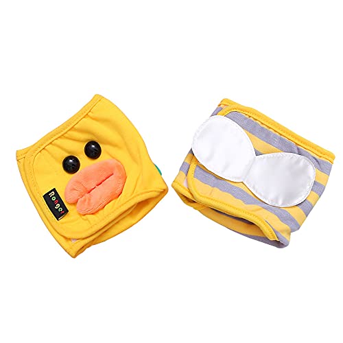 Image of Dog Diaper, Male Dog Belly Bands Physiological Pants Washable Reusable Soft Puppy Nappies Wraps for Small Dogs (L, Bee)