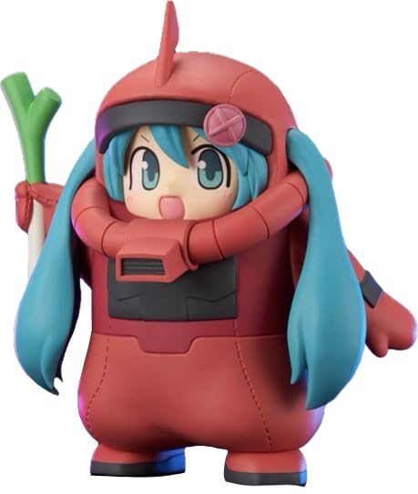 Gundam 45th Anniversary x Hatsune Miku Char Zaku Figure 5.9in Collector