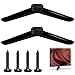 KxrTpx 2 Pcs TV Feet Replacement,Universal TV Stand Base Replacement, Suitable for Most TCL 24in/32in/40in/49in/50in TVs, Compatible with Sharp/Samsung/Hisense/LG/Ro...