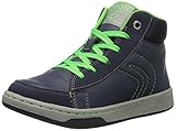  Geox Maltin E, Chassures de sports extérieurs garçon - Multicolore (Navy/Lime), 26 EU
