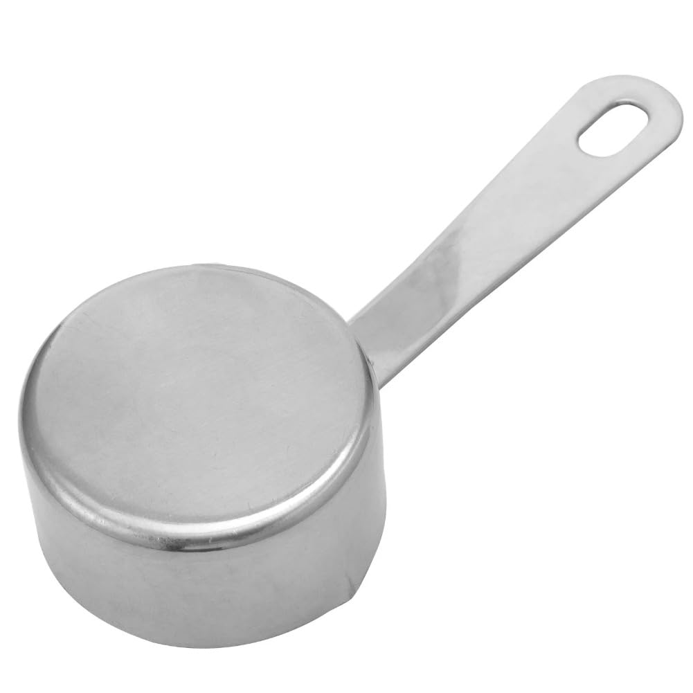 2-Pack Stainless Steel Sauce Spoon Set - Multifunctional Cooking Tool for Milk, Soup, Sauce, Measuring, and Scooping