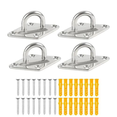 Crochets muraux robustes en U pour hamac support fixation plafond 6mm 4pcs - 2