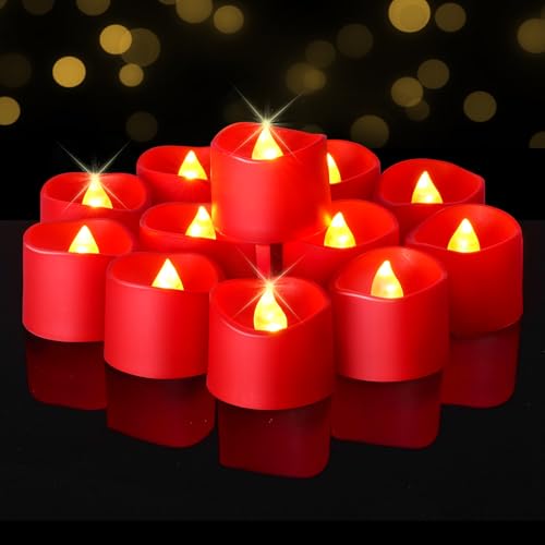 Raycare Battery Operated Tea Lights 200+Hour Flickering Flameless Candles