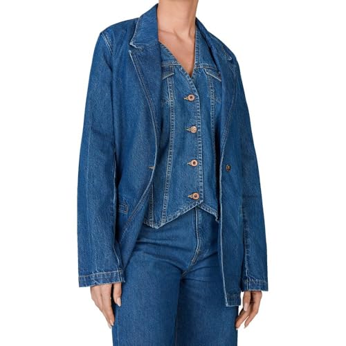 Vestes femme Pepe Jeans Mabel en jean bleu denim casual