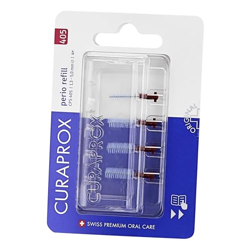 Curaprox CPS 405 Perio Refill, 4-Pack, Pink, Designed in Switzerland