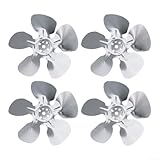 4 ventole per frigorifero, in lega di alluminio, 200 mm, 230 mm, 250 mm, design efficiente per il flusso d'aria del congelatore, kit di riparazione di raffreddamento (200 mm)