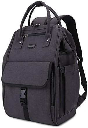 GYSSIEN Diaper Bag Multi-function Waterproof Travel Backpack Nappy Bags for Baby Care, Large Capacity, Stylish and Durable, Black