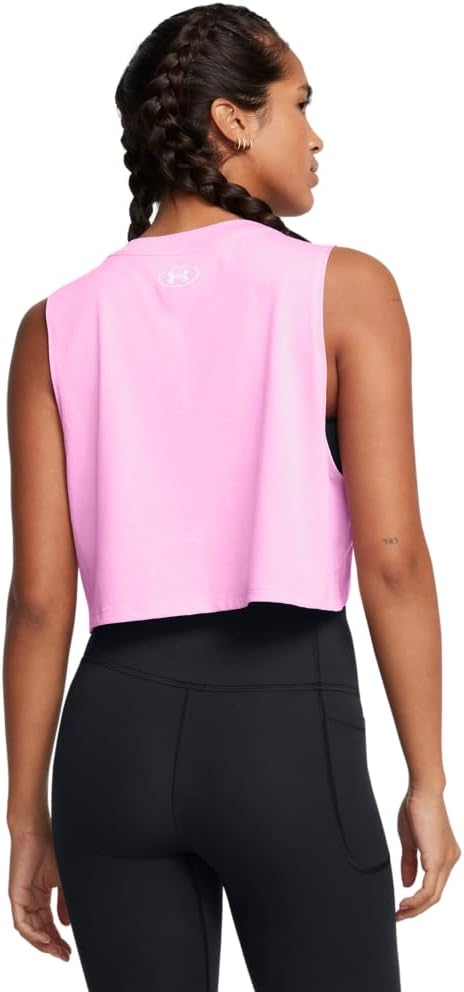 Under Armour Womens Cropped Logo Tank Top - Quick-Drying Comfort