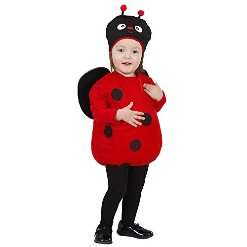 Costume di carnevale, Coccinella, 1-3 anni, vestito e copricapo, travestimento, per bambini, halloween, feste a tema