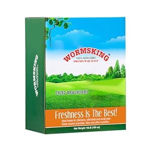 10LB Dried Mealworms, High Protein Meal Worms for Poultry, Wild Birds, Hedgehogs, Hamsters, Reptiles, Great Chicken Food, Bird Food