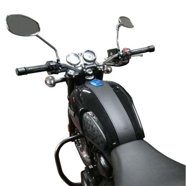 Tapa de depósito negra de piel compatible con Benelli Imperial 400
