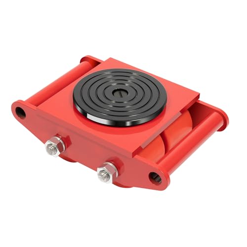 XHSMYXGS Scooter Dolly para maquinaria Pesada, Mover maquinaria Industrial 6T, Patines para máquinas Rotación de 360°, para el Transporte de Objetos Grandes y Pesados
