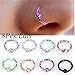 Stainless Steel Nose Rings Hoop, cartilage helix Lip Septum Jewelry, Cartilage Helix Ear Piercing Tragus Body Jewelry Attractive and fashion