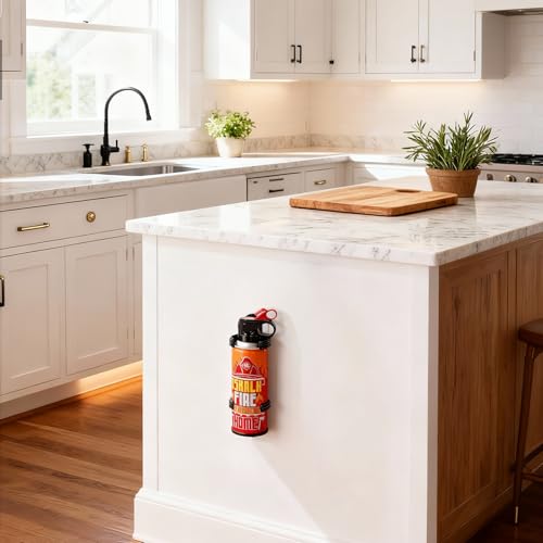 2PCS Mini Fire Extinguishers for Vehicle & Home & Kitchen- Small Portable Car Fire Extinguisher Kit with Brackets - Stay Safe Emergency Suppression for Motorcycle & RV & Kitchen — view 6