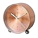 Produktbild F Fityle Nordische Analoge Quarzwecker Funkwecker Tischwecker Zifferblatt Tischuhr - Rose Gold, L