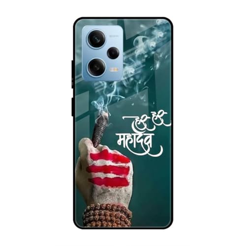 Image of SmashItUp Har Har Mahadev | Mahadev | God Designer Printed TPU Metal Case Mobile Back Cover for Redmi Note 12 Pro 5G