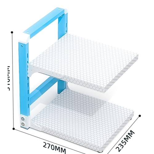 Estante ajustable para ollas y sartenes, solución de almacenamiento de cocina resistente, soporte duradero para ollas y sartenes para gabinetes, ahorra espacio