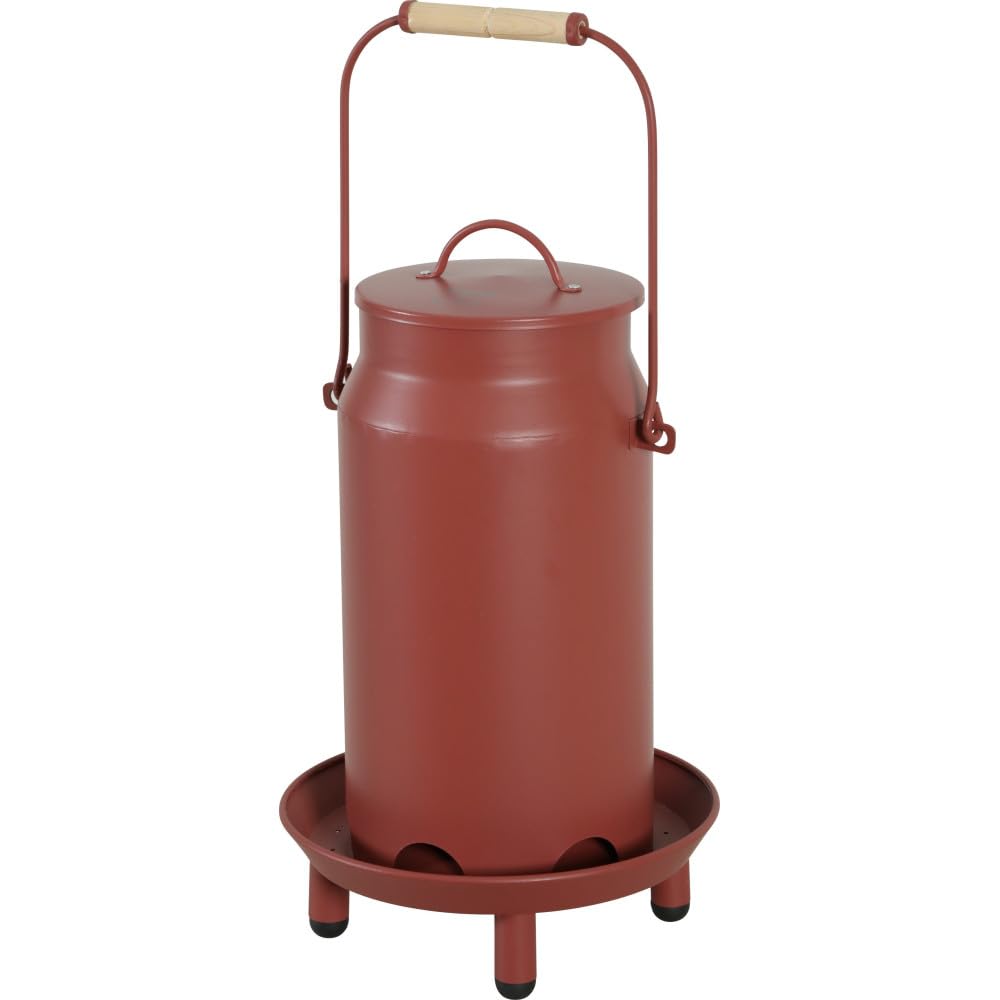 Mangeoire métal broc Seau Zolux anti-gaspillage pour nourrir facilement vos poules