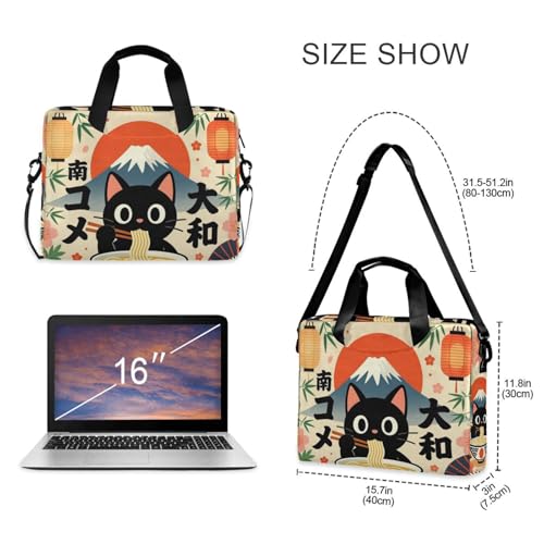 Bolso para Laptop Crossbody 15.6 pulg con Asa y Correa miniatura 5