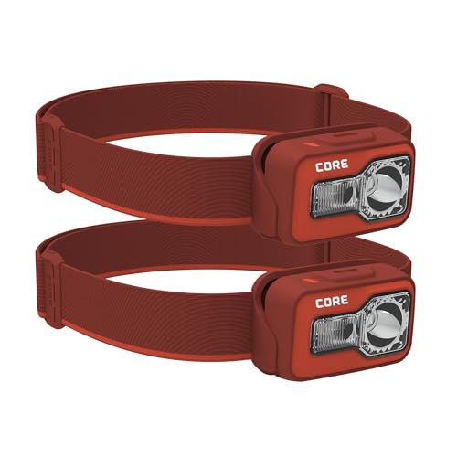 CORE 600 Lumen Rechargeable Headlamp (2-Pack) | USB LED Head