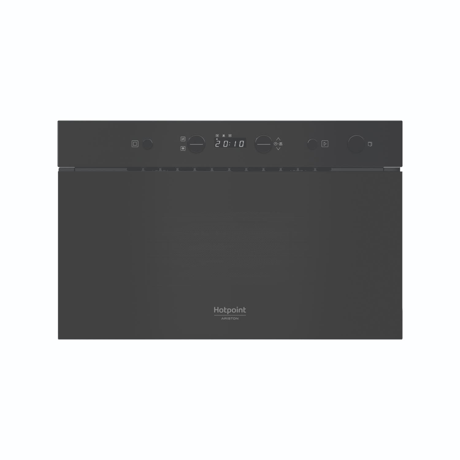Hotpoint - HAMK11B Micro-ondes Encastrable 22L - Technologie Multiwave 3D, Gril Autonettoyant - Écran LCD Tactile et Sécurité Enfants - H 38,2 x L 59,5 x P 32 cm - Noir