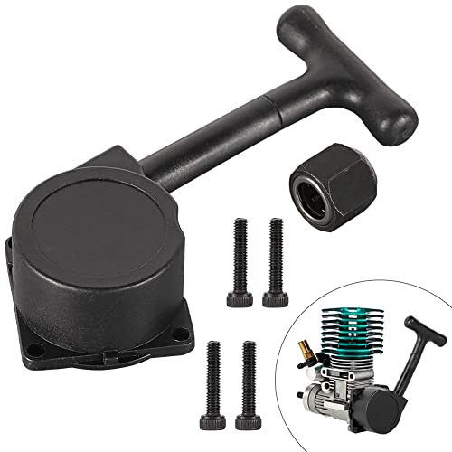 WEISHUJI R020 Pull Starter, RC Nitro Car Pull Starter, RC Nitro VX Engine Pull Starter w/ 12mm R025 One Way Bearing for 1/10 HSP Redcat Vertex VX 16 18 SH 21 Engines